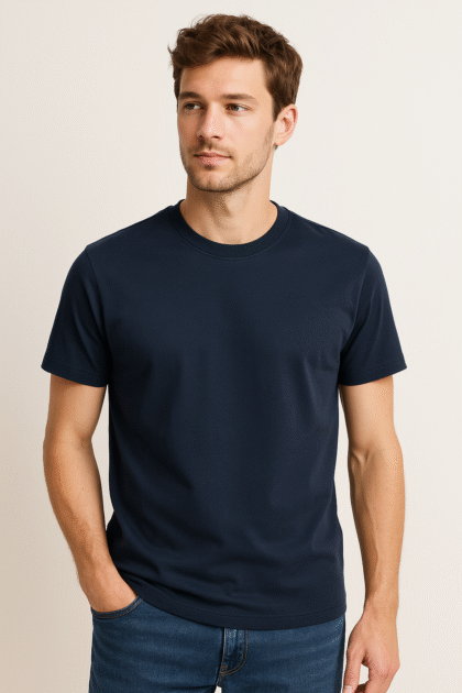 Supima Cotton T Shirt Navy